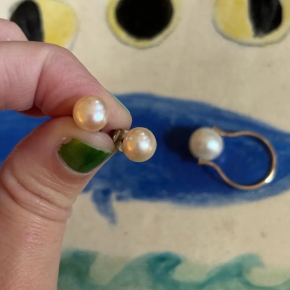 Catbird Gumball Pearl Ring Size 4 + Pearl Stud Bundle - Picture 3 of 3
